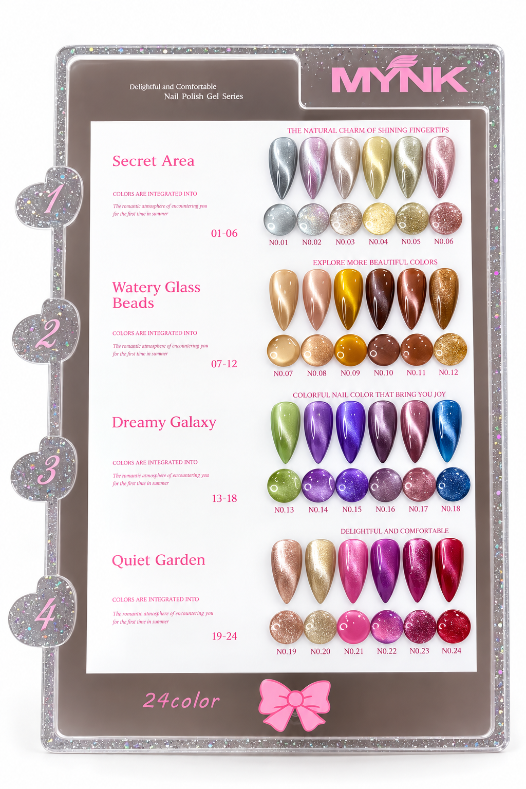 MYNK Professional stunning 24 cat eye shades.