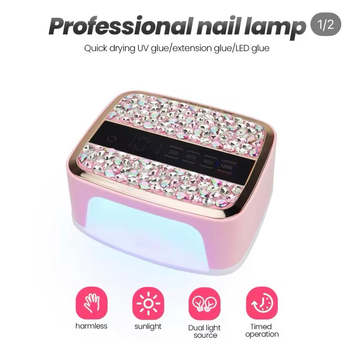 Professional-grade nail crystal lamp The 168W LED