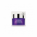 Clinique Smart Clinical Repair Wrinkle Correcting Eye Cream in a white box with a purple label, held by a hand with glittery mauve nail polish.