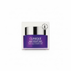 Clinique Smart Clinical Repair Wrinkle Correcting Eye Cream in a white box with a purple label, held by a hand with glittery mauve nail polish.