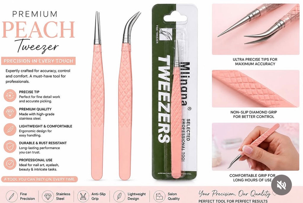Eyelash tweezers.