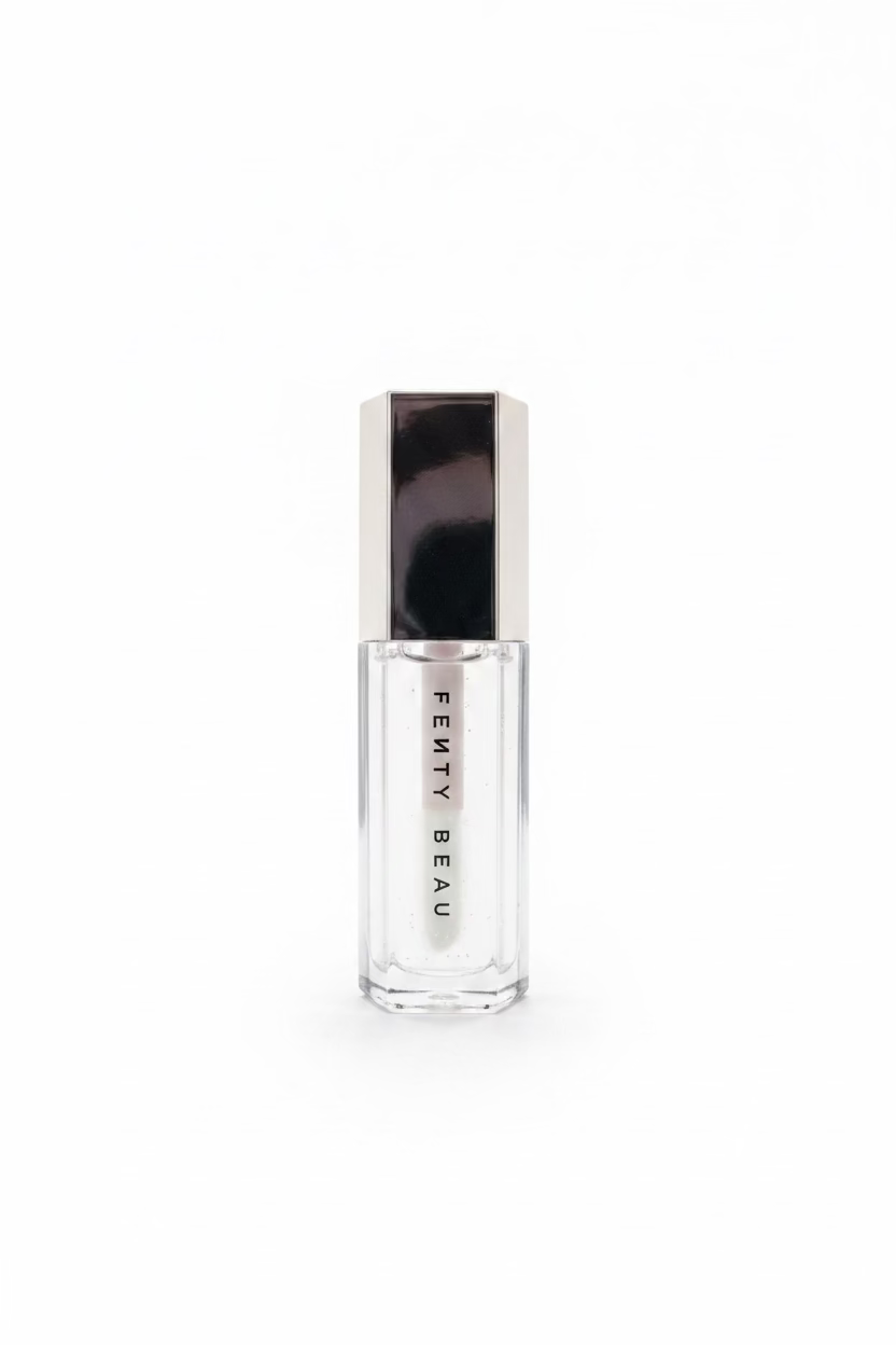 Fenty Beauty Gloss Bomb Lip Luminizer delivers a high-shine, plumping gloss with a lightweight feel.