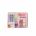 Glow Recipe Watermelon Glow Glow Getter makeup set in a pink box, displayed on a glass counter inside a retail store.