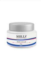 Shills Professional Builder Gel – Hard UV LED Extension Gel for Nail Extensions & Overlay | White, Pink, Nude, Peach, Clear | Thick Self-Leveling Nail Builder Gel (Clear, 30ml)