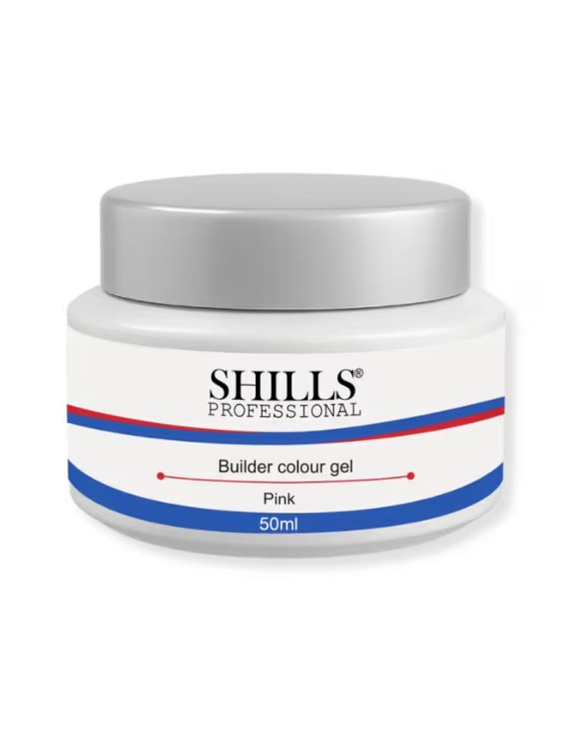 Shills Professional Builder Gel – Hard UV LED Extension Gel for Nail Extensions & Overlay | White, Pink, Nude, Peach, Clear | Thick Self-Leveling Nail Builder Gel (Clear, 30ml)