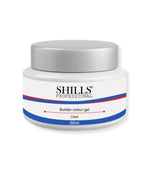 Shills Professional Builder Gel – Hard UV LED Extension Gel for Nail Extensions & Overlay | White, Pink, Nude, Peach, Clear | Thick Self-Leveling Nail Builder Gel (Clear, 30ml)