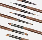 9-piece brush set.