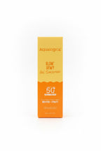 Aqualogica Glow+Dewy Gel Sunscreen SPF 50 delivers lightweight sun protection with a luminous finish.