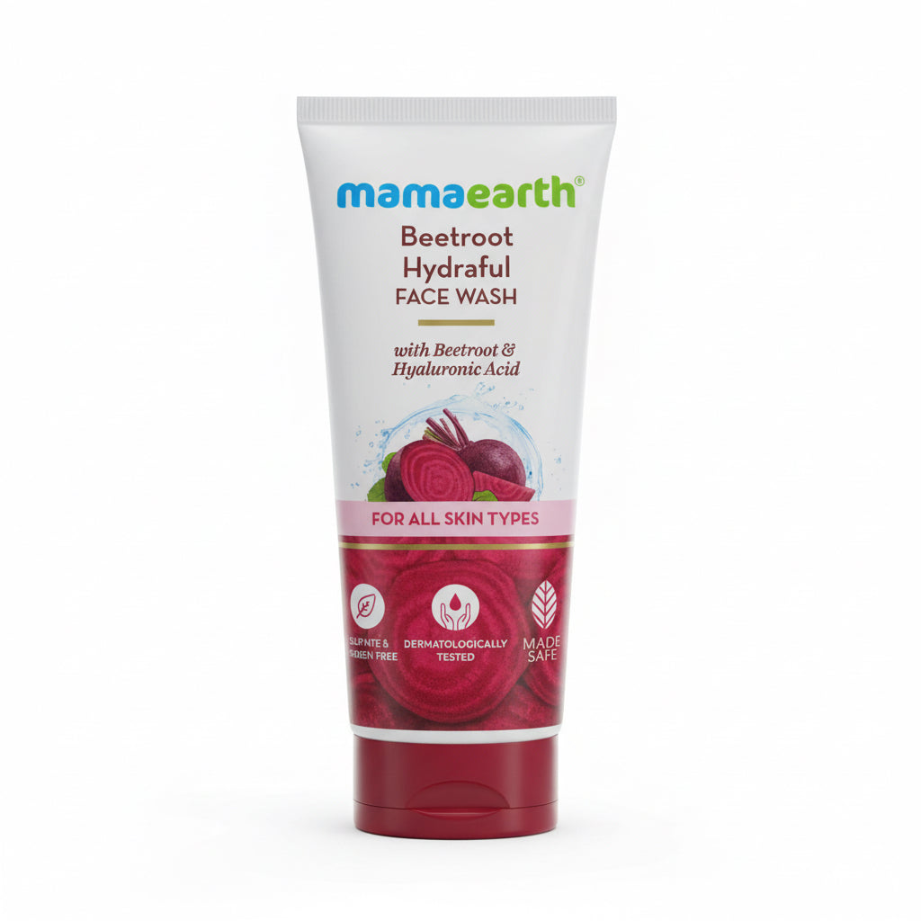 Mamaearth Beetroot Hydraful Facewash 100ml.