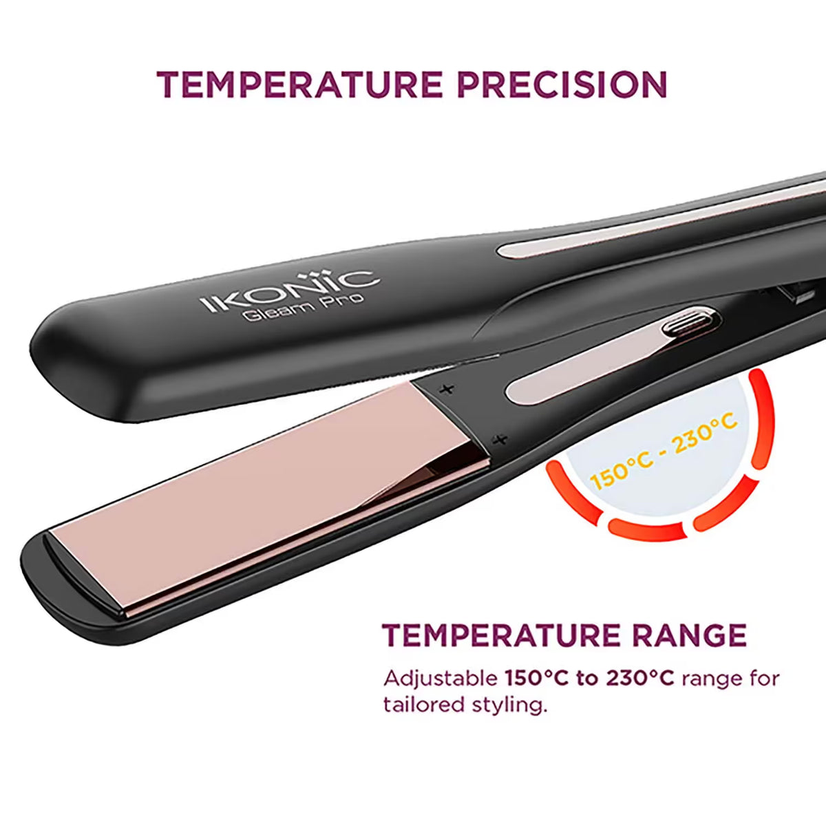 IKONIC GLEAM PRO Hair Straightener.