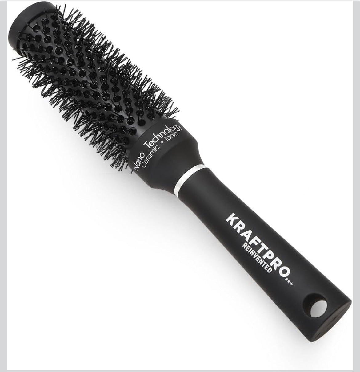 KraftPro Black Ceramic Hair Brush 25MM