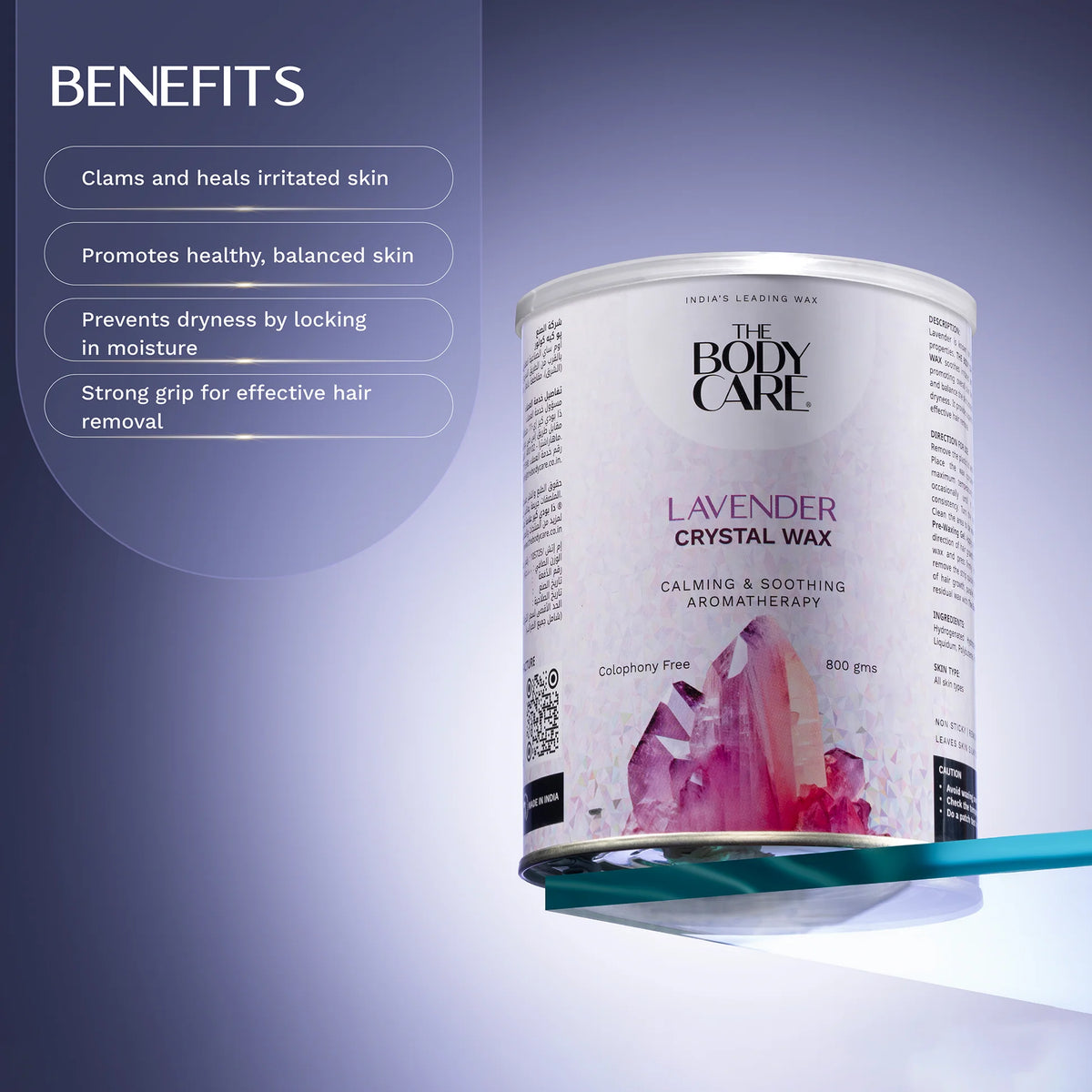 The Body Care Lavender Crystal Wax.