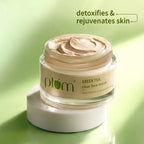 PLUM GREEN TEA CLEAR FACE MASK | HELPS DETOXIFY & REJUVENATE SKIN FORE OILY, ACNE-PRONE SKIN 60g 2.12 oz