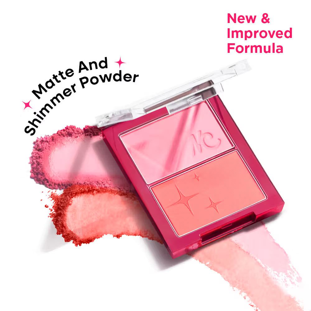 Nykaa Get Cheeky Blush Duo Buildable Silky Matte Palette With Hyaluronic Acid -(10g)