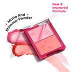 Nykaa Get Cheeky Blush Duo Buildable Silky Matte Palette With Hyaluronic Acid -(10g)