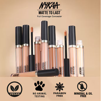 Nykaa Matte To Last Full Coverage Liquid Concealer -(4.5g)
