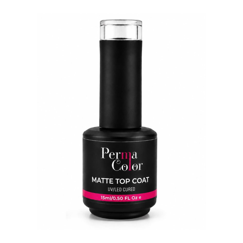 Achieve a flawless matte finish with Perma Color top coat.