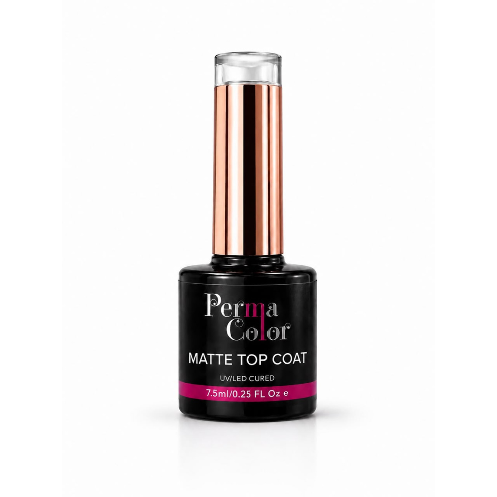 Achieve a flawless matte finish with Perma Color top coat.