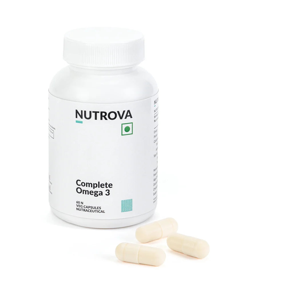 Nutrova Complete Omega 3 A 100% vegan source of DHA