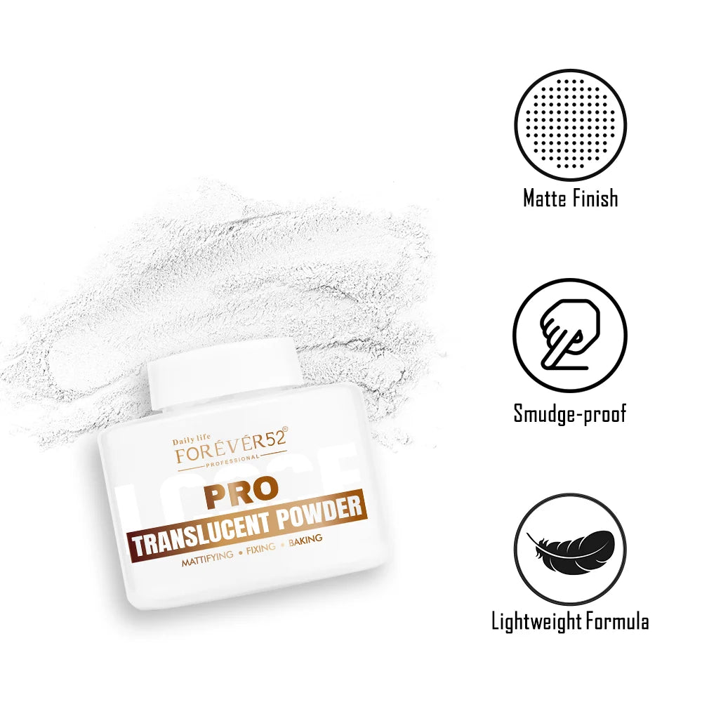 Daily Life Forever52 Pro Loose Setting Powder | Long-Lasting Makeup Setting for All Skin Types | Oil-Control, Shine-Free, Lightweight & Brightening Banana Powder for Flawless Matte Finish (30g)