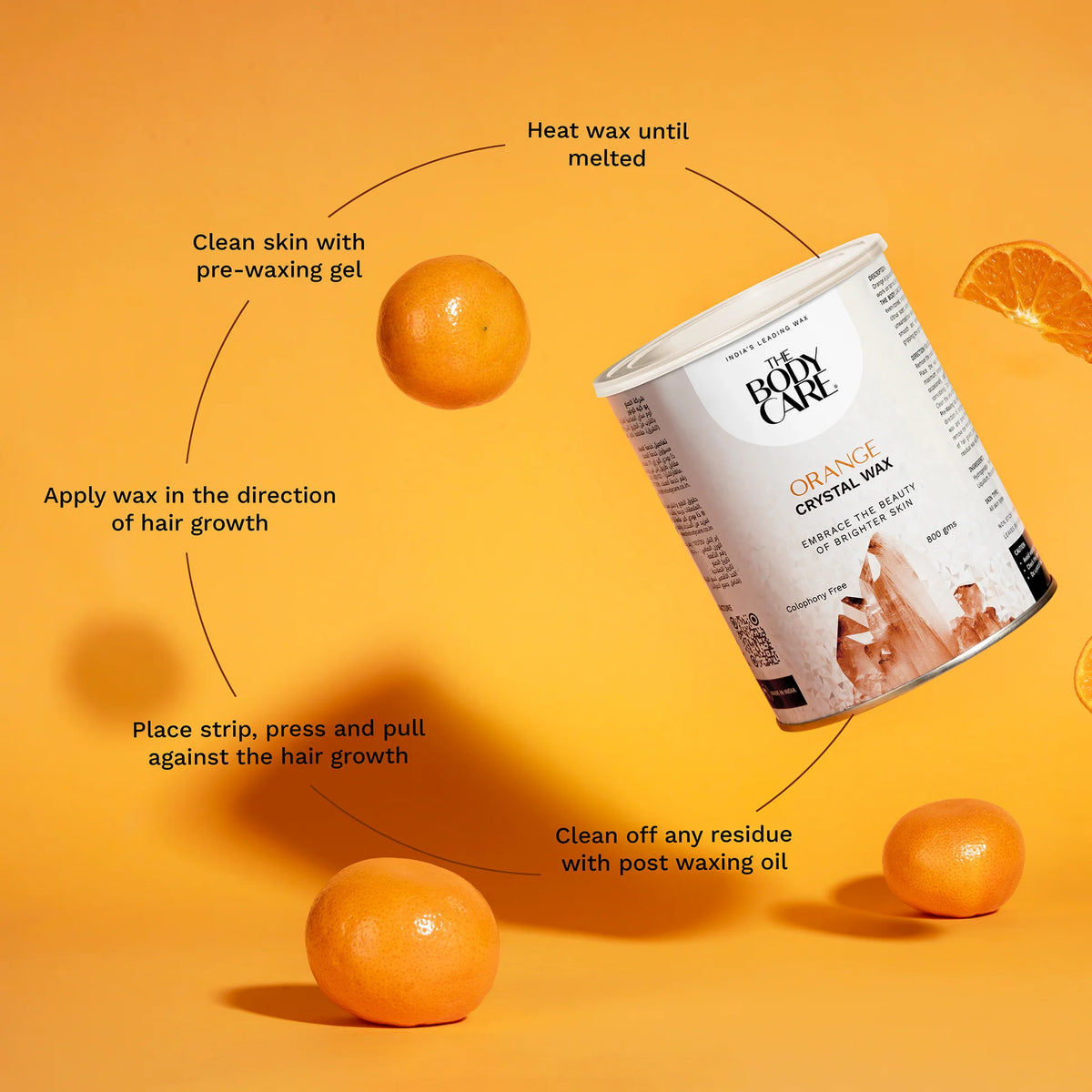 The Body Care Orange Crystal Wax