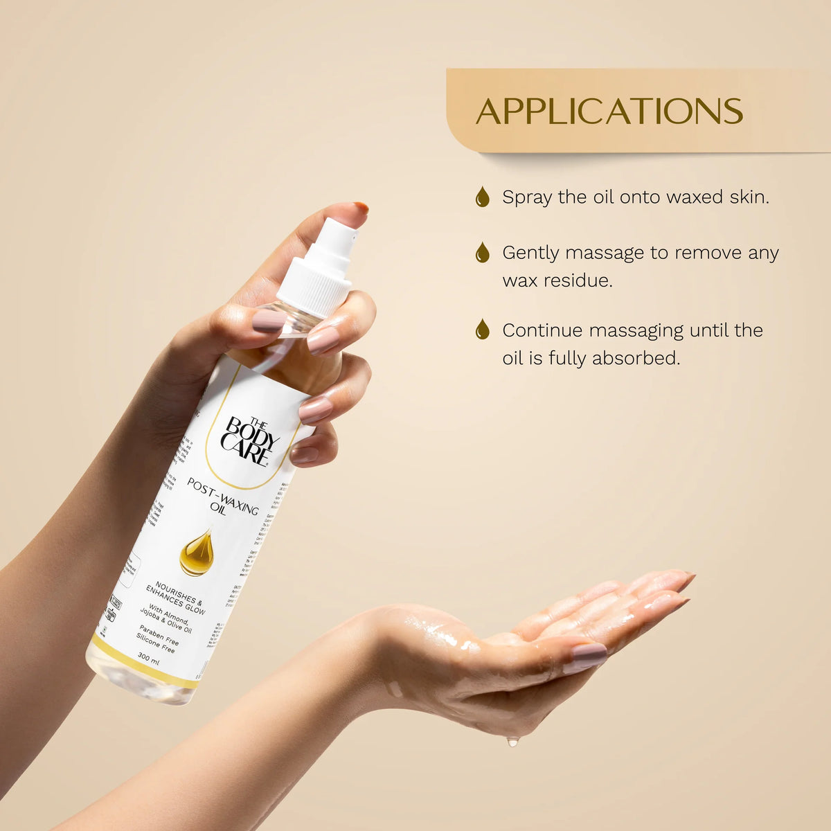 The Body Care Post Waxing Oil