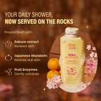 PLUM BODY LOVIN PETALS ON THE ROCKS SHOWER GEL | SAKURA EXTRACT | FRUIT ENNZYMES | JAPANESE MANDARIN 250ml 8.45 fi. oz.