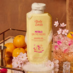 PLUM BODY LOVIN PETALS ON THE ROCKS SHOWER GEL | SAKURA EXTRACT | FRUIT ENNZYMES | JAPANESE MANDARIN 250ml 8.45 fi. oz.