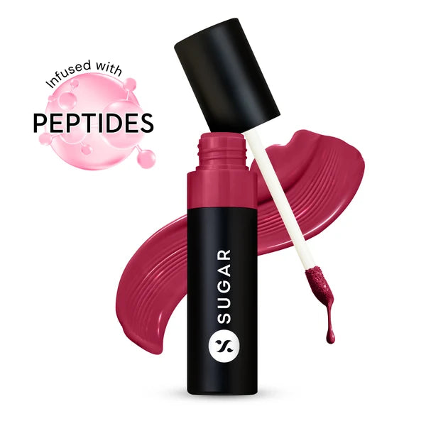 SUGAR Cosmetics Partner In Shine Transferproof Glossy Lipstick | Lasts upto 24hrs | Transferproof & Smudgeproof - 3ml