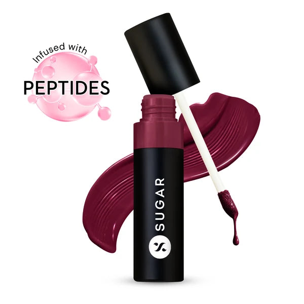 SUGAR Cosmetics Partner In Shine Transferproof Glossy Lipstick | Lasts upto 24hrs | Transferproof & Smudgeproof - 3ml
