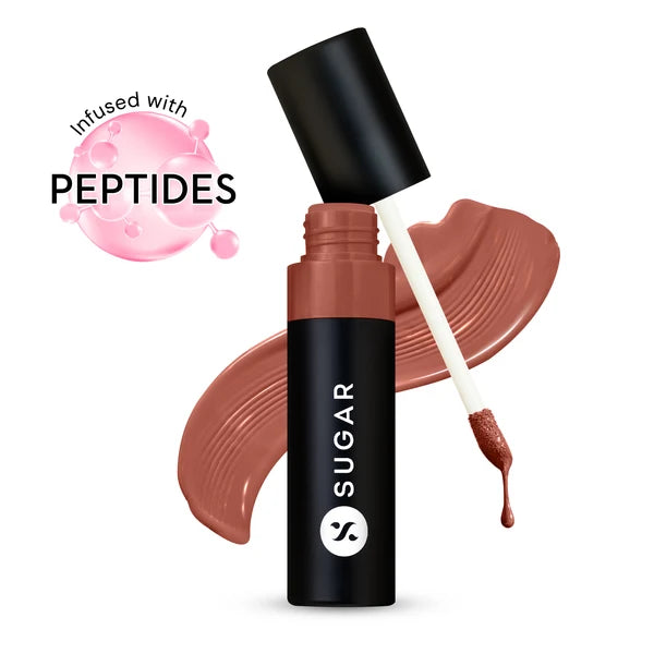 SUGAR Cosmetics Partner In Shine Transferproof Glossy Lipstick | Lasts upto 24hrs | Transferproof & Smudgeproof - 3ml