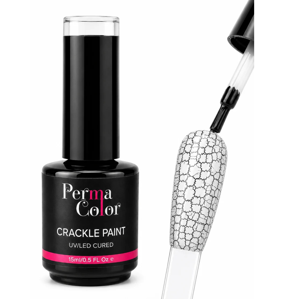 Perma Color Crackle Paint transforms your nails with a bold, textured finish that stands out.
