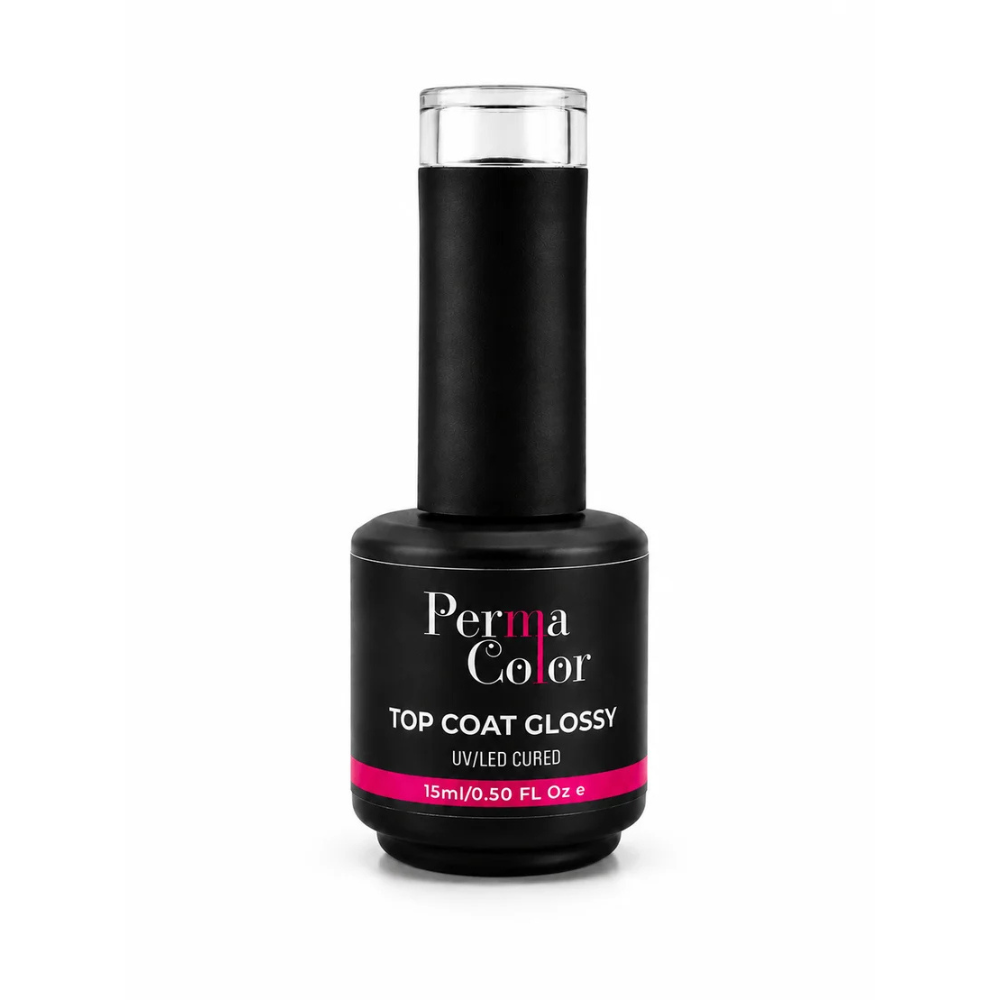 Perma Color Top Coat Glossy delivers a high-shine, long-lasting finish for your manicure.