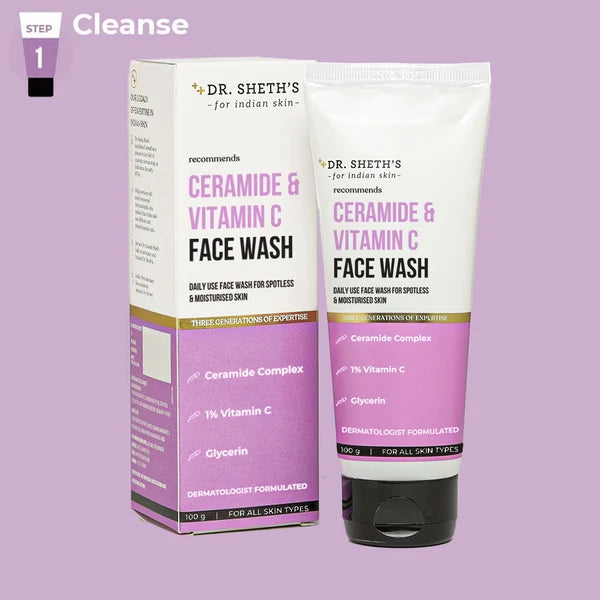 DR. SHETH'S Ceramide & Vitamin C Face Wash - 100g