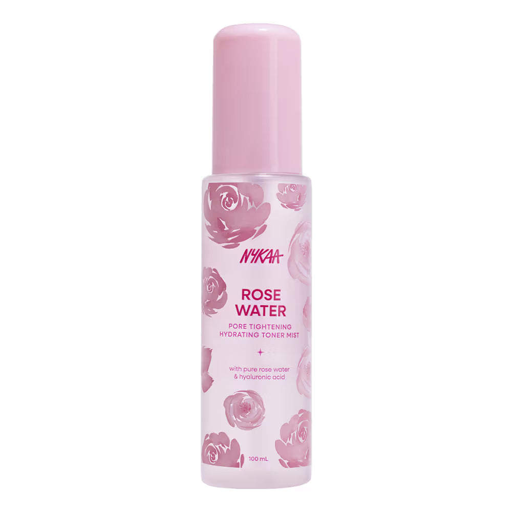 Nykaa Skin Rose Water Toner Mist with Hyaluronic Acid for Intense Hydration & Skin Barrier Repair (100ml)