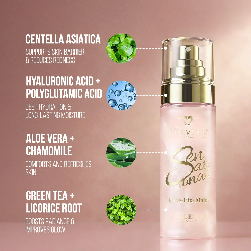 Daily Life Forever52 Sensational Glow Fix Finish Pearlescent Setting Spray.