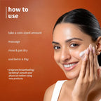 PLUM SAFFRON PAPAYA GLOW BRIGHT FACE WASH | ENHANCES GLOW, BRIGHTENS SKIN 100ml 3.38 fi. oz.