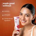 PLUM SAFFRON PAPAYA GLOW BRIGHT FACE WASH | ENHANCES GLOW, BRIGHTENS SKIN 100ml 3.38 fi. oz.