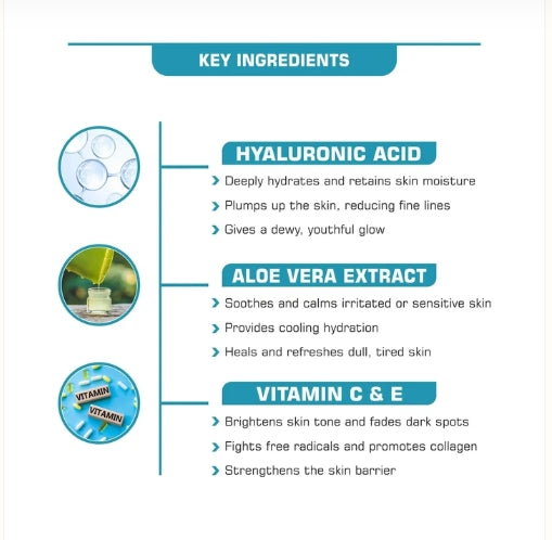 FYC PROFESSIONAL HYDRA BOOST FACIAL KIT FOR INTENSE HYDRATION & NOURISHMENT INFUSED WITH HYALURONIC ACID 185g
