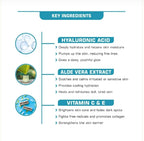 FYC PROFESSIONAL HYDRA BOOST FACIAL KIT FOR INTENSE HYDRATION & NOURISHMENT INFUSED WITH HYALURONIC ACID 185g
