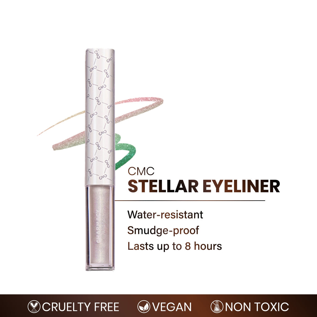 Charmacy Milano Stellar Duo-Chrome Eyeliner - Twilight 3, Smudgeproof, Quick Dry & Long Lasting Eyeliner, Vibrant Eye Makeup For Women, 8 Shades (1.5 gms)