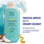 PLUM BODY LOVIN TROPIC OF DISCUSSION SHOWER GEL | HIBISCUS OIL | PRICKLY PEAR WATER | RED ALGAE EXTRACT 250ml 8.45 fi. oz