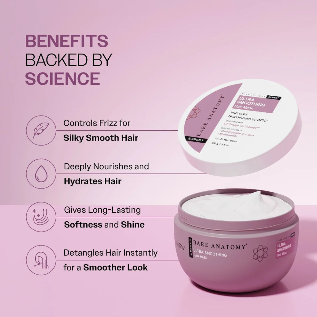 BARE ANATOMY Ultra Smoothing Hair Mask.