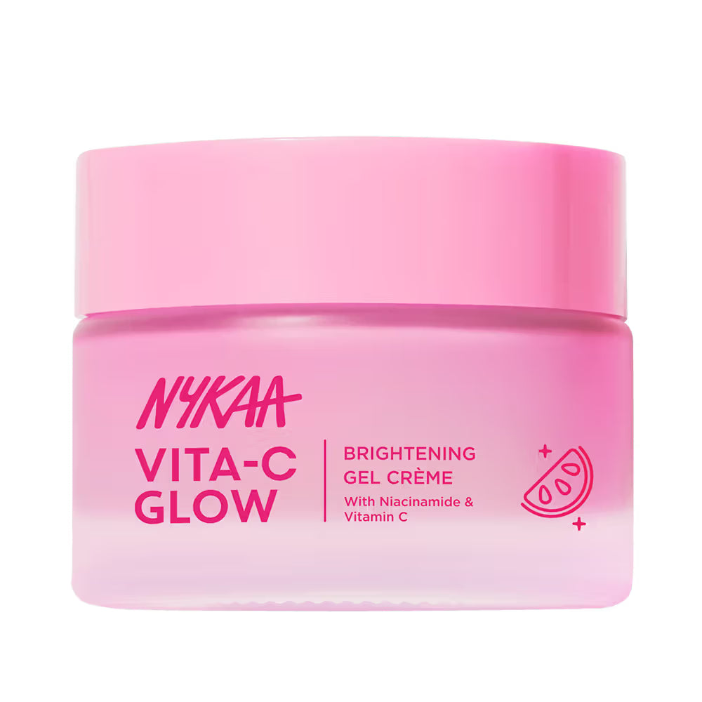 Nykaa Vita-C Glow Brightening Gel Creme -Lightweight, Non Sticky-For Normal, Oily & Combination Skin (50ml)