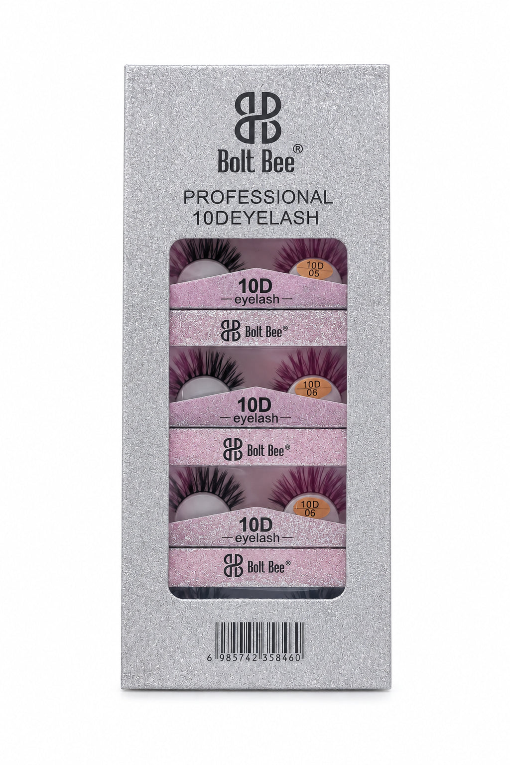 Bolt Bee Professional False Eyelashes  10D Fake Eyelashes Long Natural