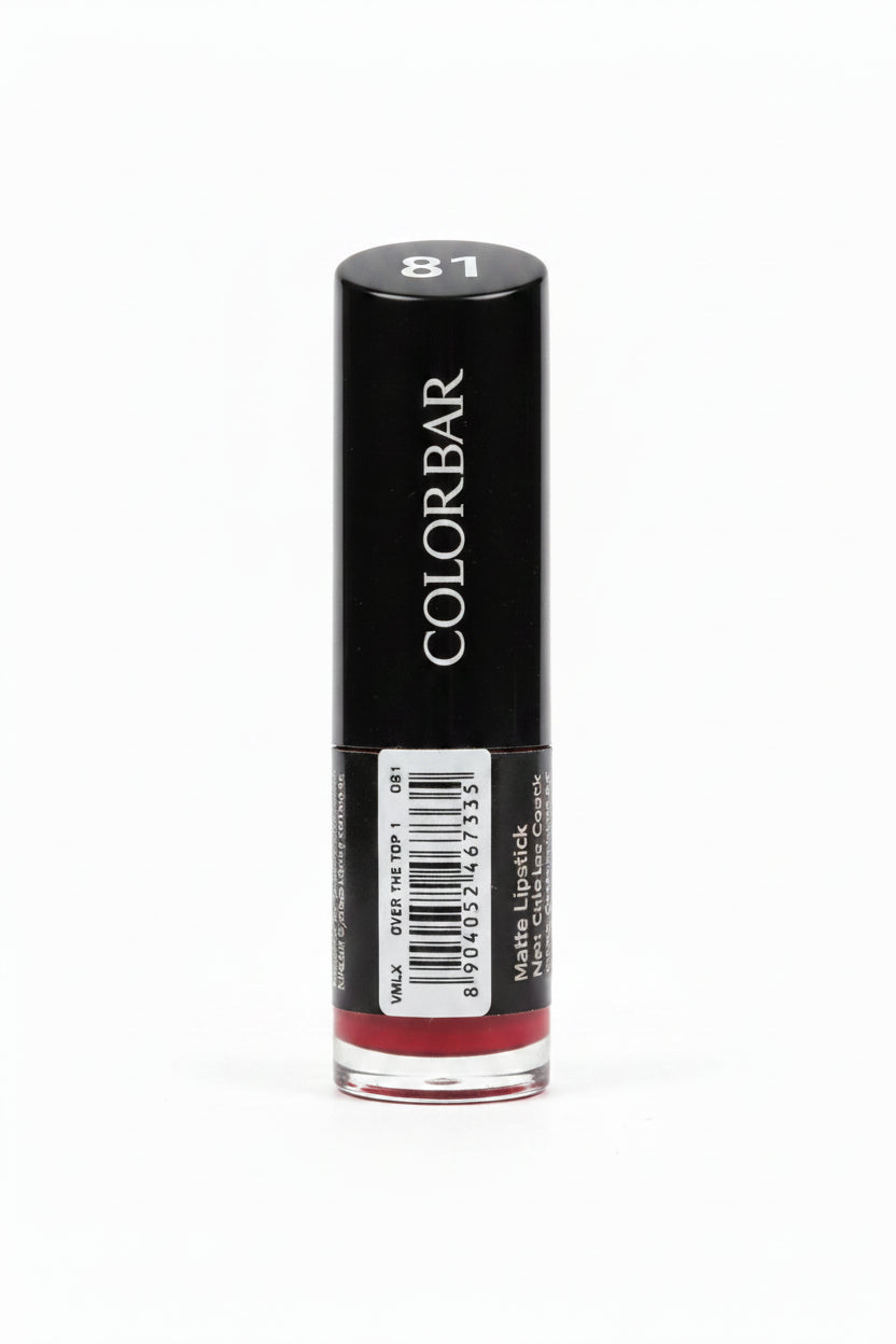 Colorbar Velvet Matte Lipstick, Hot Hot Hot, 4.2g | Creamy matte finish | High Pigmented Formula | Lasts upto 5 Hours | Smudgeproof