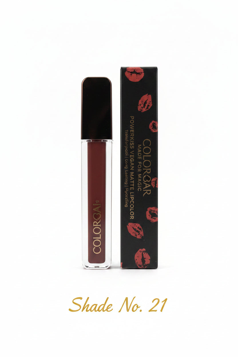 Colorbar PowerKiss Vegan Matte Lipcolor Bomb Shell -021