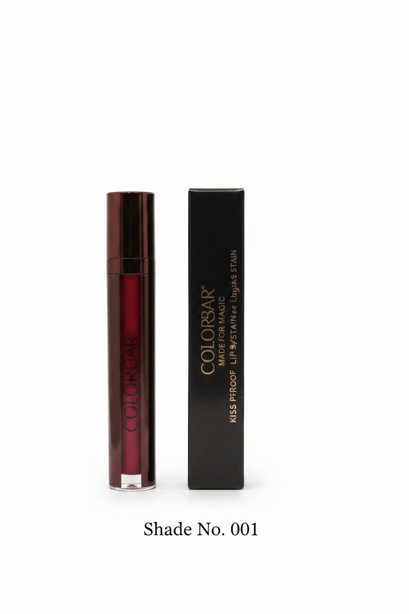 Colorbar Kiss Proof Lip Stain, Velvet Finish - Maroon, 6.5ml