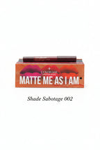 Colorbar Cosmetics Matte Me As I Am Lipcolor, SABOTAGE 002, 2.8g/Poids Net 0.099 us. oz.