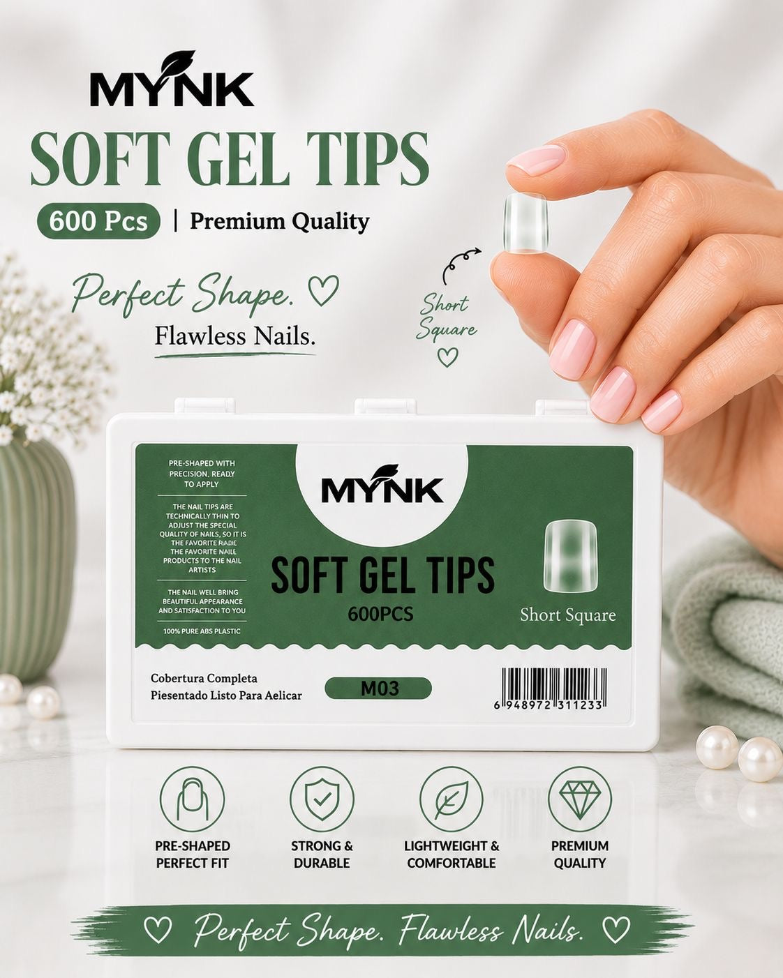 MYNK Professional Soft Gel Tips.